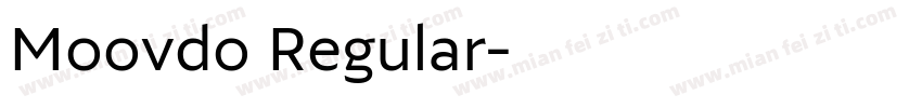 Moovdo Regular字体转换
